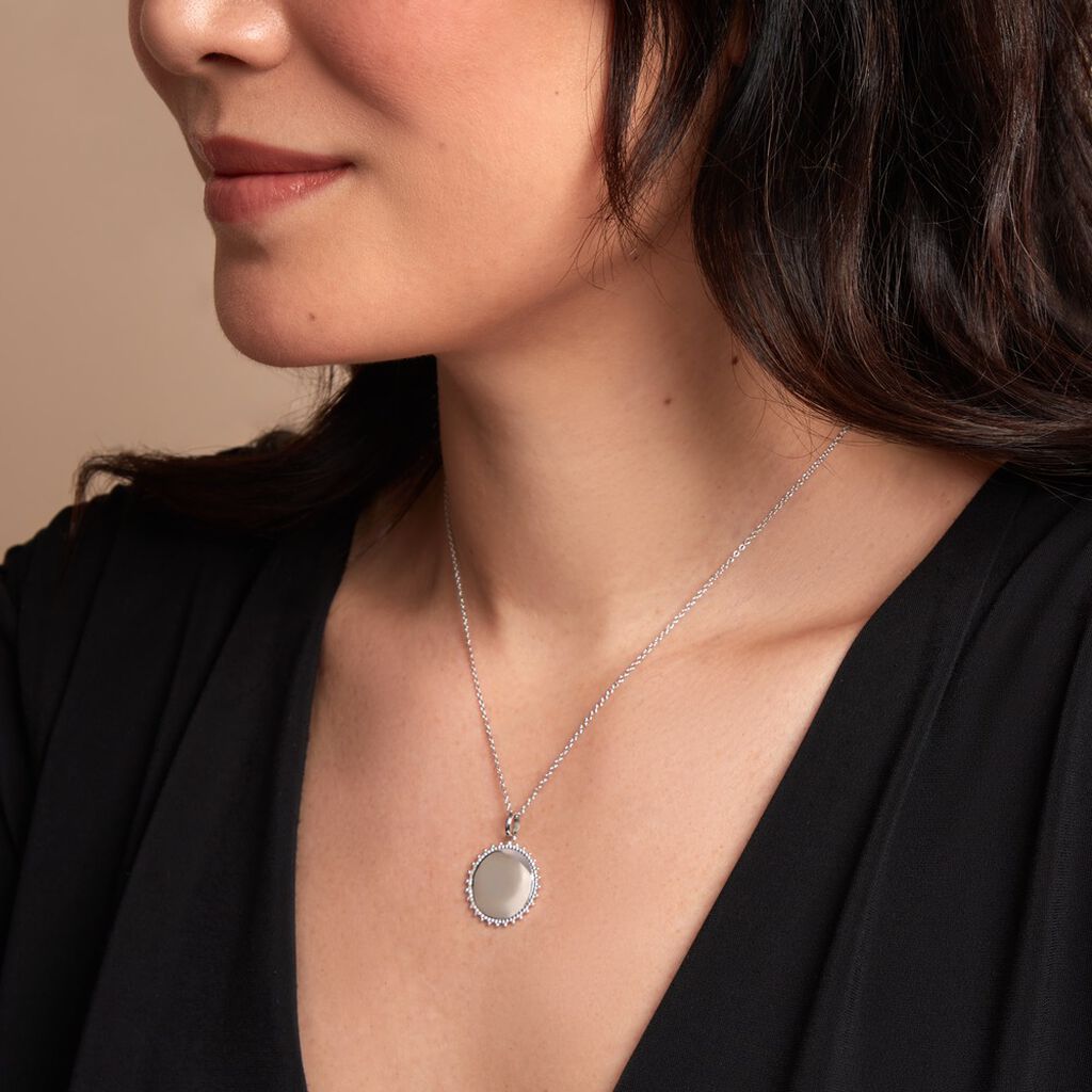 Pendentif Sunny Argent Blanc - Pendentifs Femme | Histoire d’Or