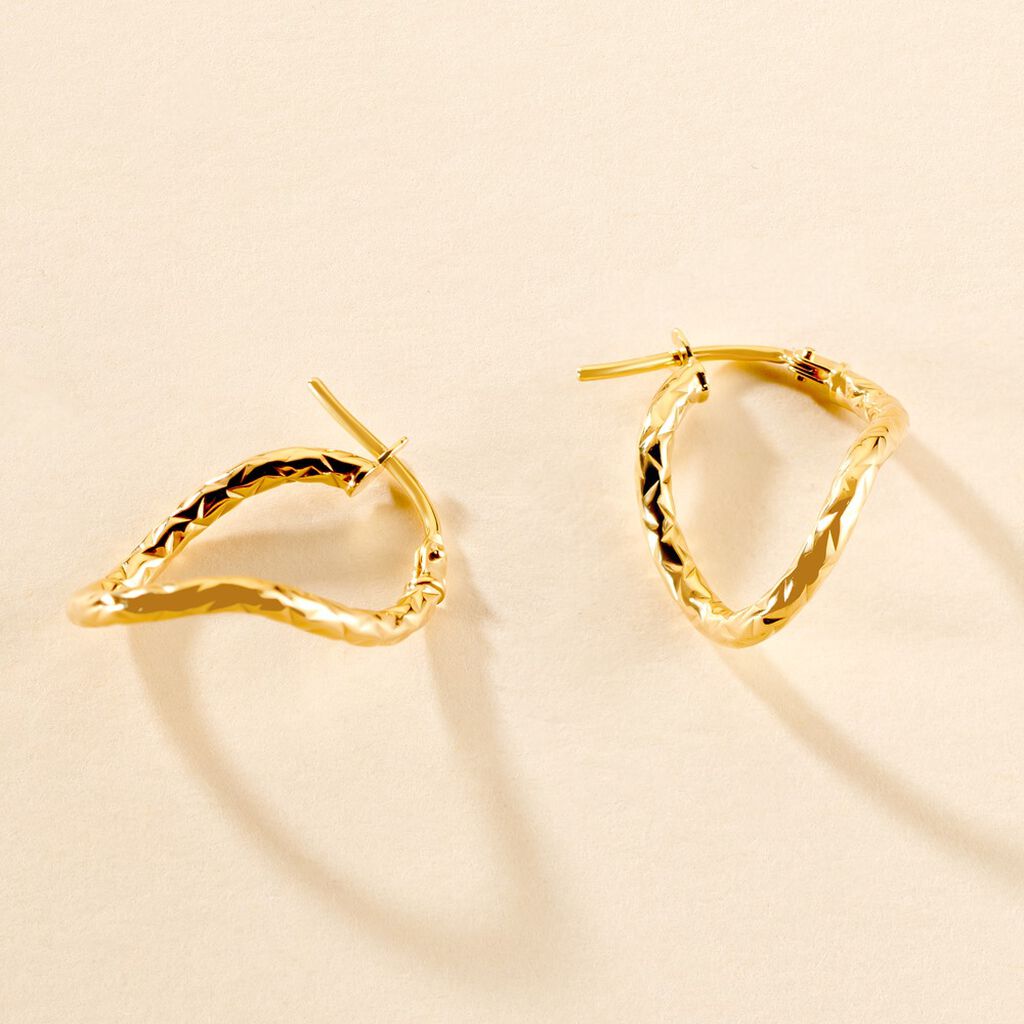 Créoles Carlyle Or Jaune - Boucles d'oreilles créoles Femme | Histoire d’Or
