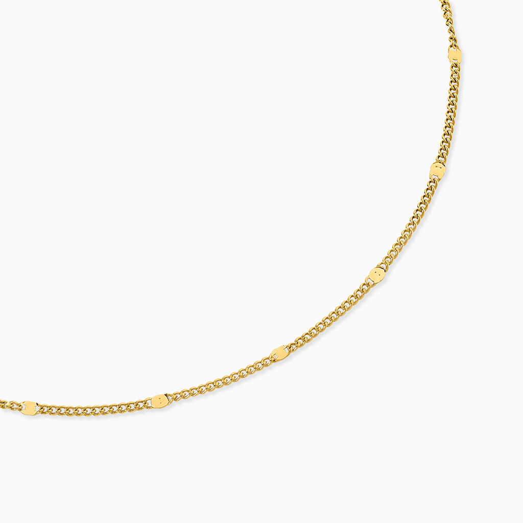 Collier Callista Acier Jaune - Bijoux sans pierre Femme | Histoire d&rsquo;Or