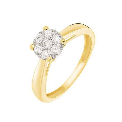 Bague Solitaire Grace Or Jaune Diamant - Bagues solitaires Femme | Histoire d’Or