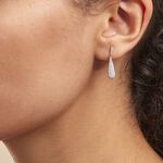 Boucles D'oreilles Puces Celine Or Blanc Diamant - Boucles d'oreilles pendantes Femme | Histoire d&rsquo;Or
