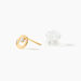Boucles D'oreilles Puces Edmee Cercle Or Jaune Oxyde De Zirconium - Clous d'oreilles Femme | Histoire d’Or