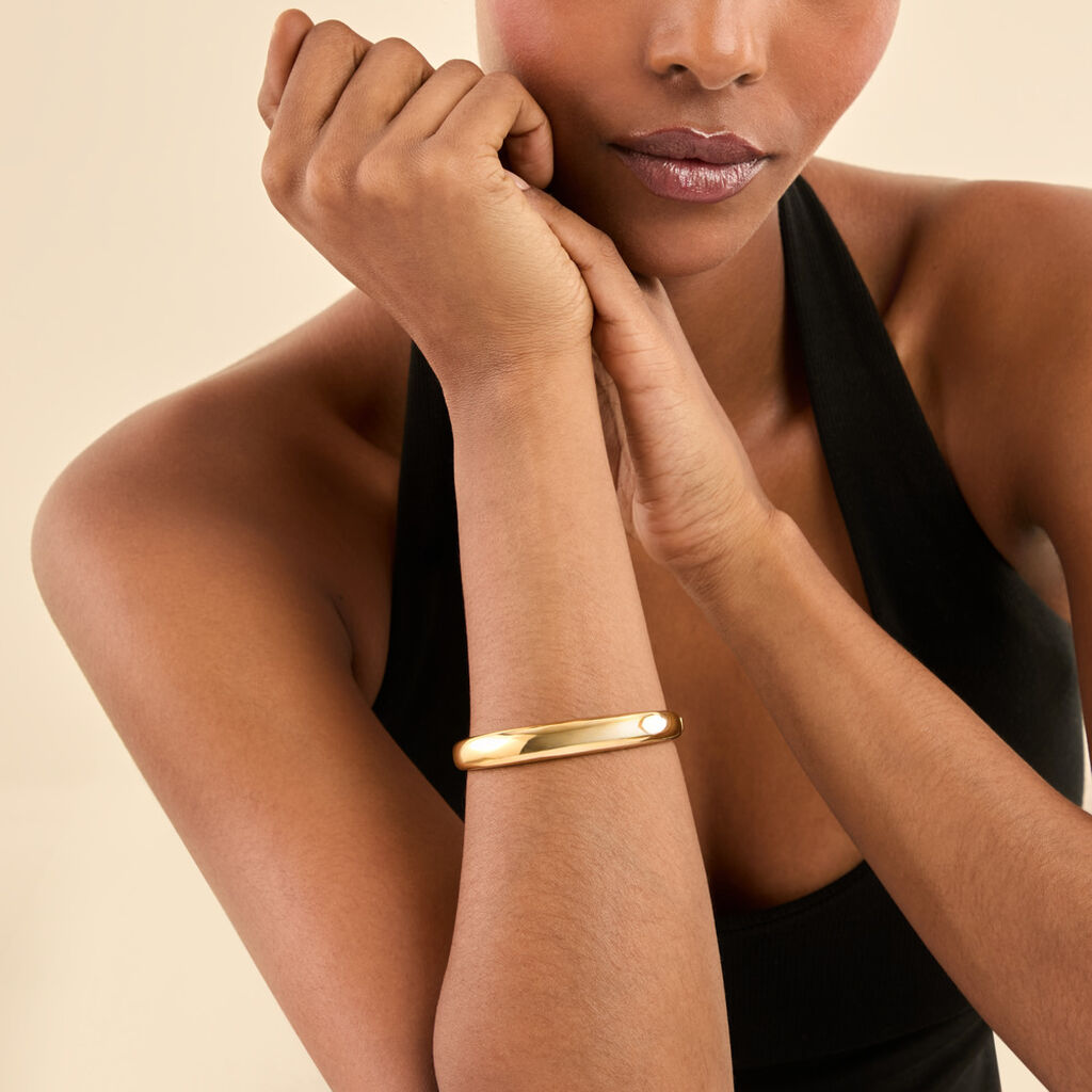 Bracelet Jonc Emiliaan Acier Jaune - Bracelets joncs Femme | Histoire d&rsquo;Or