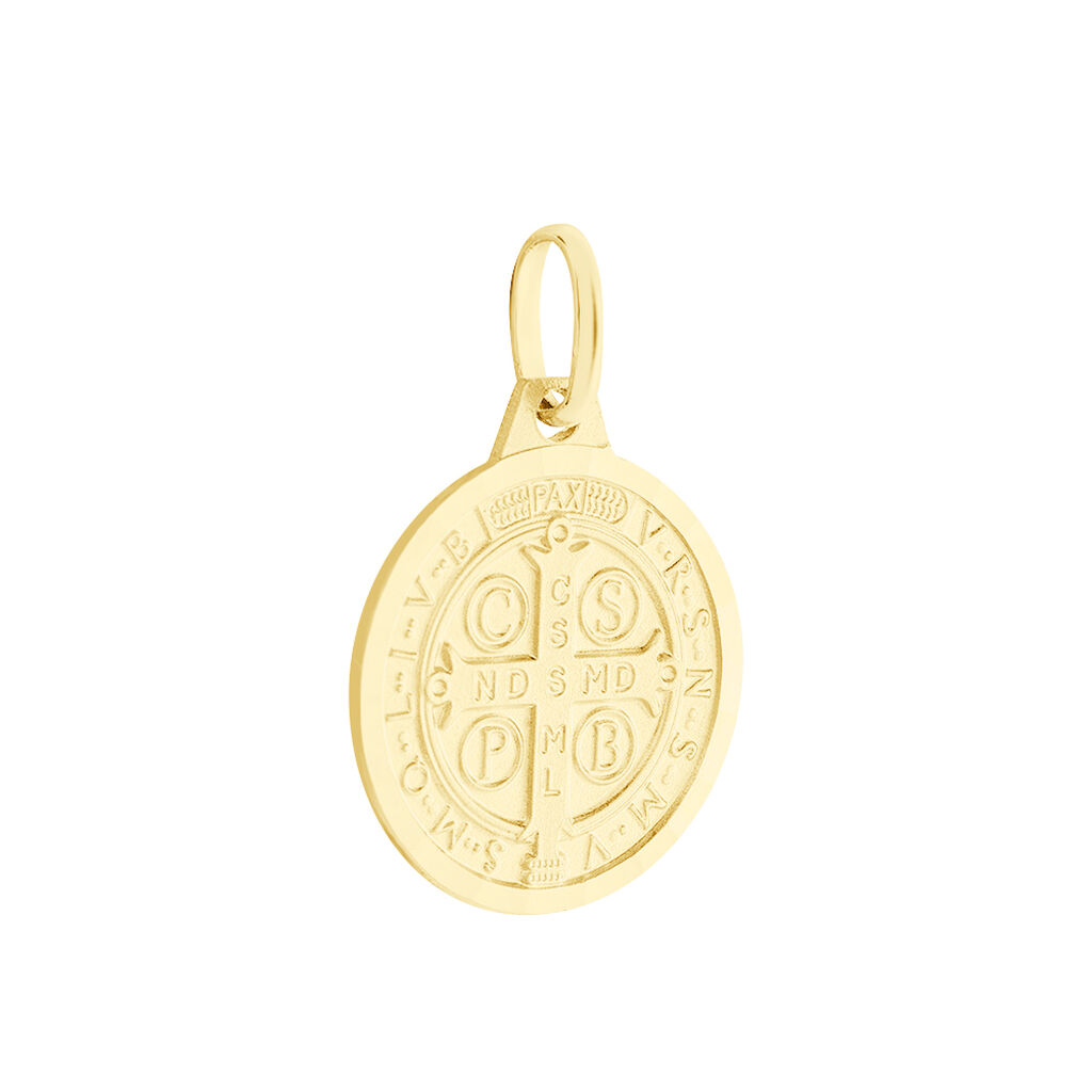 Pendentif Benoit Or Jaune - Pendentifs Baptême Famille | Histoire d’Or