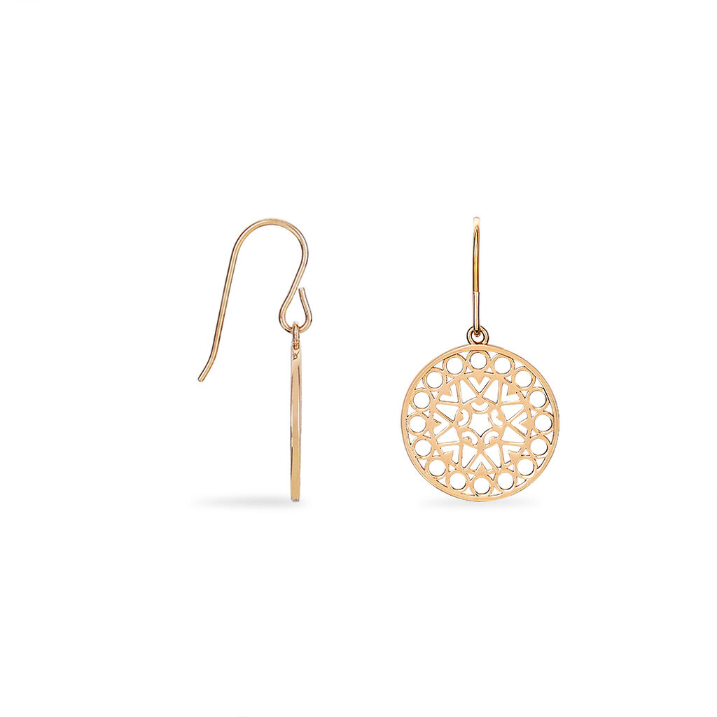 Boucles D'oreilles Pendantes Celso Plaqué Or Jaune - Boucles d'oreilles fantaisie Femme | Histoire d’Or