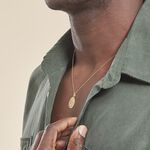 Pendentif Vierge Ovale Or Jaune - Pendentifs Bapt&ecirc;me Famille | Histoire d&rsquo;Or