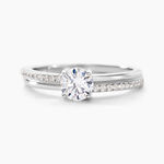 Bague Solitaire Sade Argent Blanc Oxyde De Zirconium - Bagues solitaires Femme | Histoire d&rsquo;Or