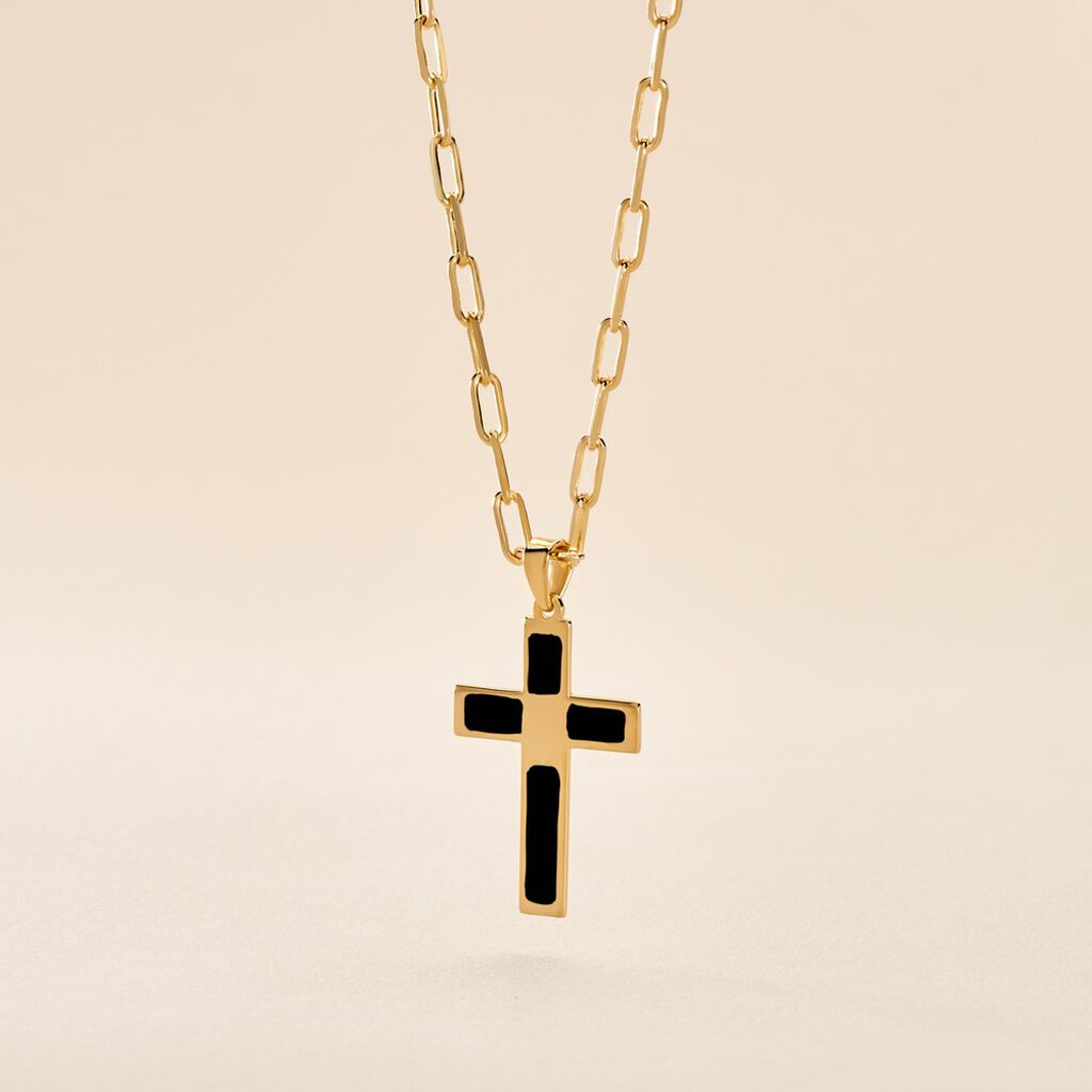 Collier Plaqu&eacute; Or Quadratu - Bijoux sans pierre Homme | Histoire d&rsquo;Or