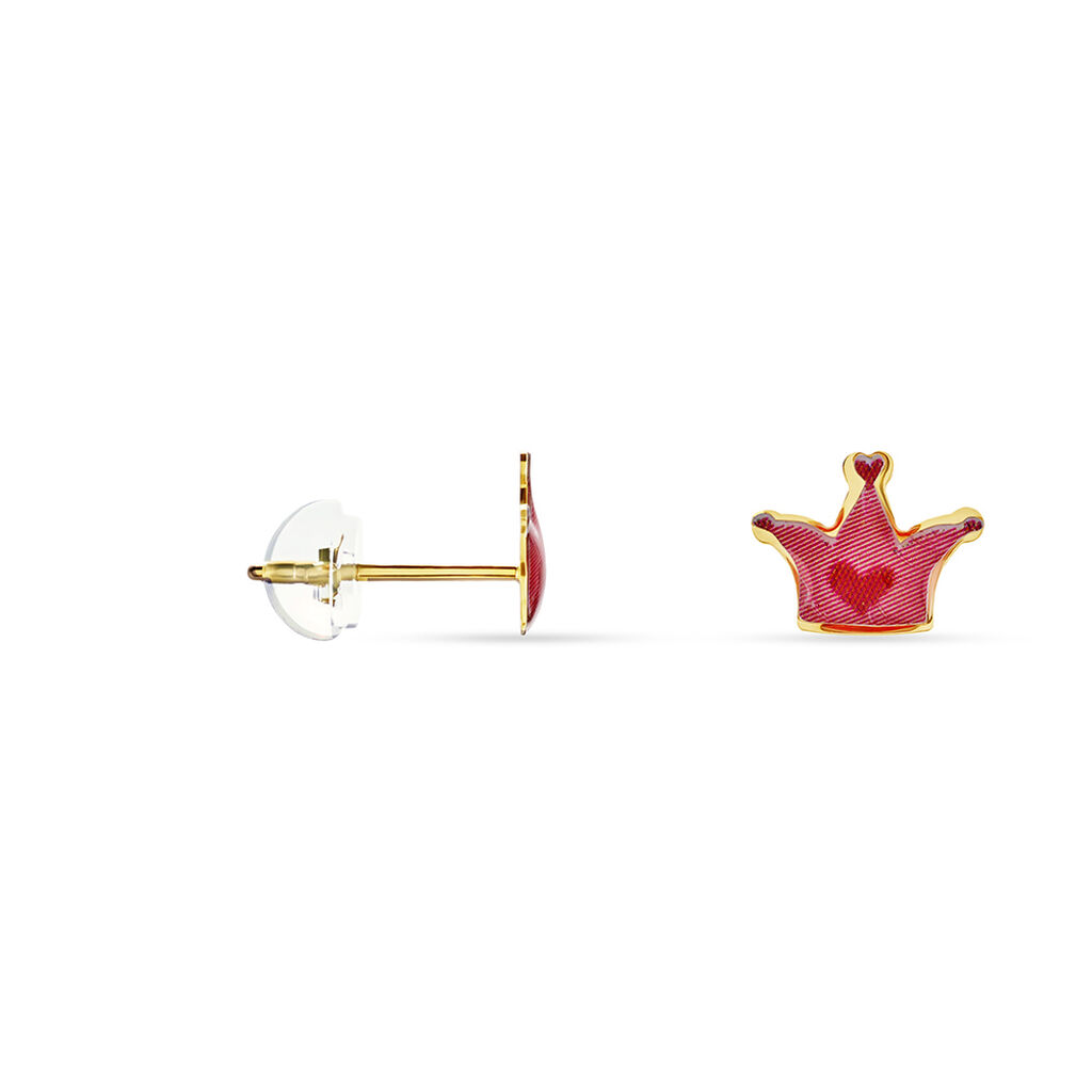 Boucles D'oreilles Puces Quinn Or Jaune - Clous d'oreilles Enfant | Histoire d&rsquo;Or