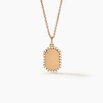 Pendentif Tissem Plaqu&eacute; Or Dor&eacute; Oxyde De Zirconium - Pendentifs Femme | Histoire d&rsquo;Or