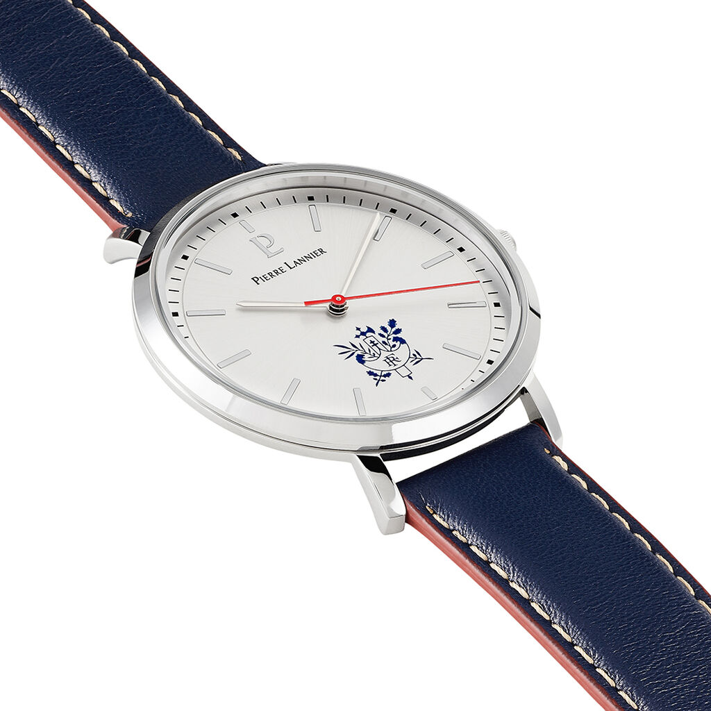 Montre Pierre Lannier Elysee Argenté - Montres Homme | Histoire d’Or