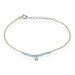 Bracelet Rafaela Argent Blanc Agate Et Oxyde De Zirconium - Bracelets cordon Femme | Histoire d’Or