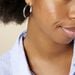 Créoles Argent Blanc Esmee - Boucles d'oreilles créoles Femme | Histoire d’Or