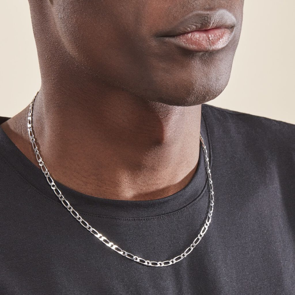 Collier Anilo Argent - Chaines Homme | Histoire d’Or