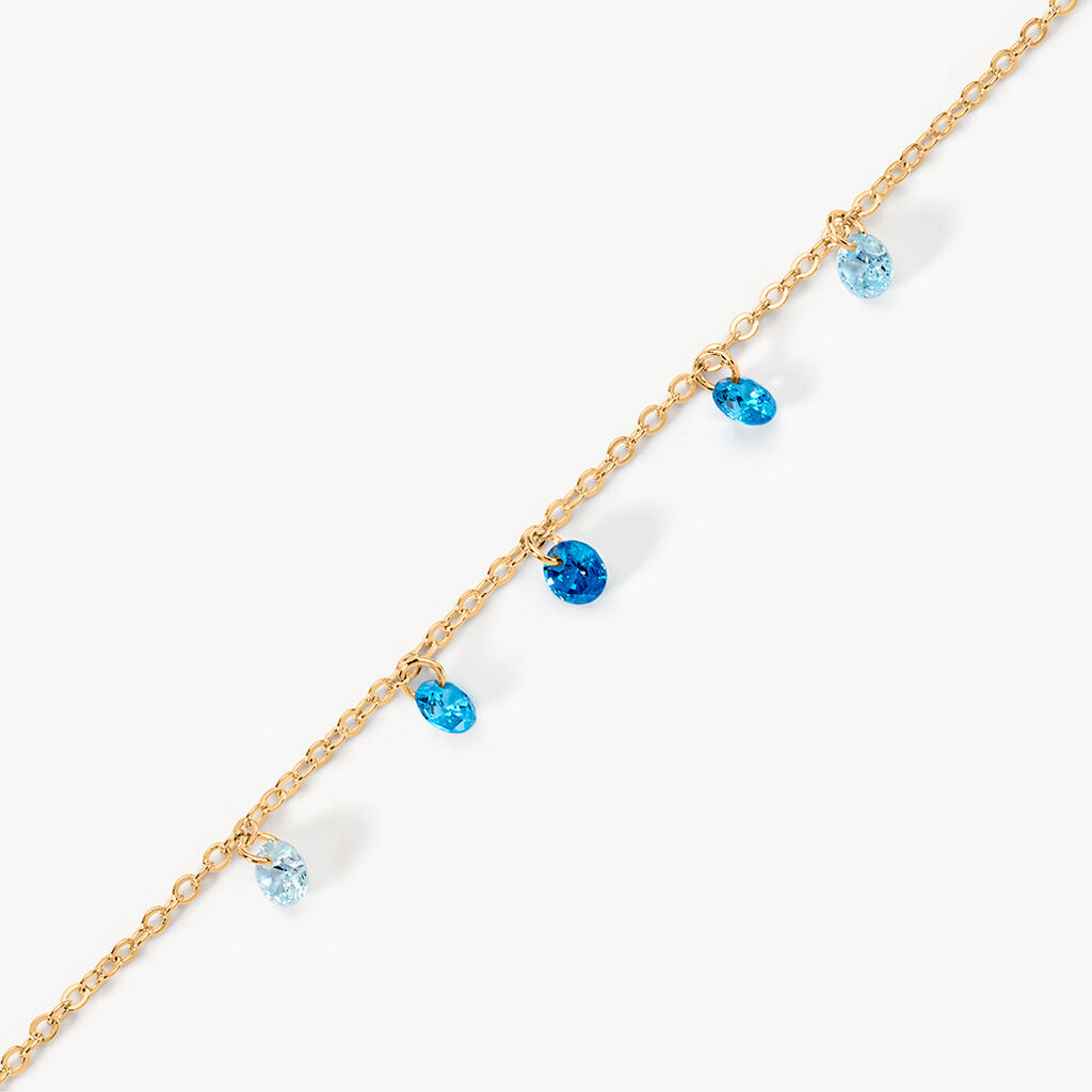 Bracelet Myosothis Plaqu&eacute; Or Pierres - Bracelets Femme | Histoire d&rsquo;Or