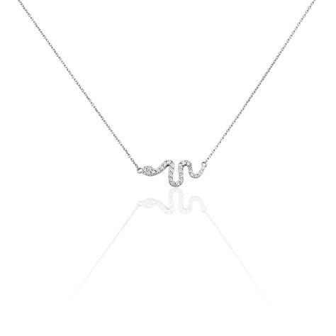 Collier Eponine Argent Blanc Oxyde De Zirconium - Colliers fantaisie Femme | Histoire d&rsquo;Or