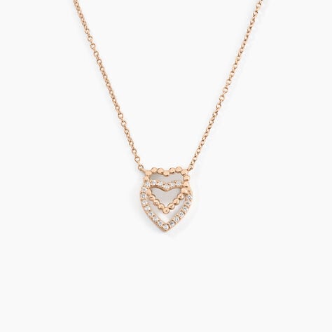 Collier Ottavia Argent Rose Oxyde De Zirconium - Colliers fantaisie Femme | Histoire d’Or