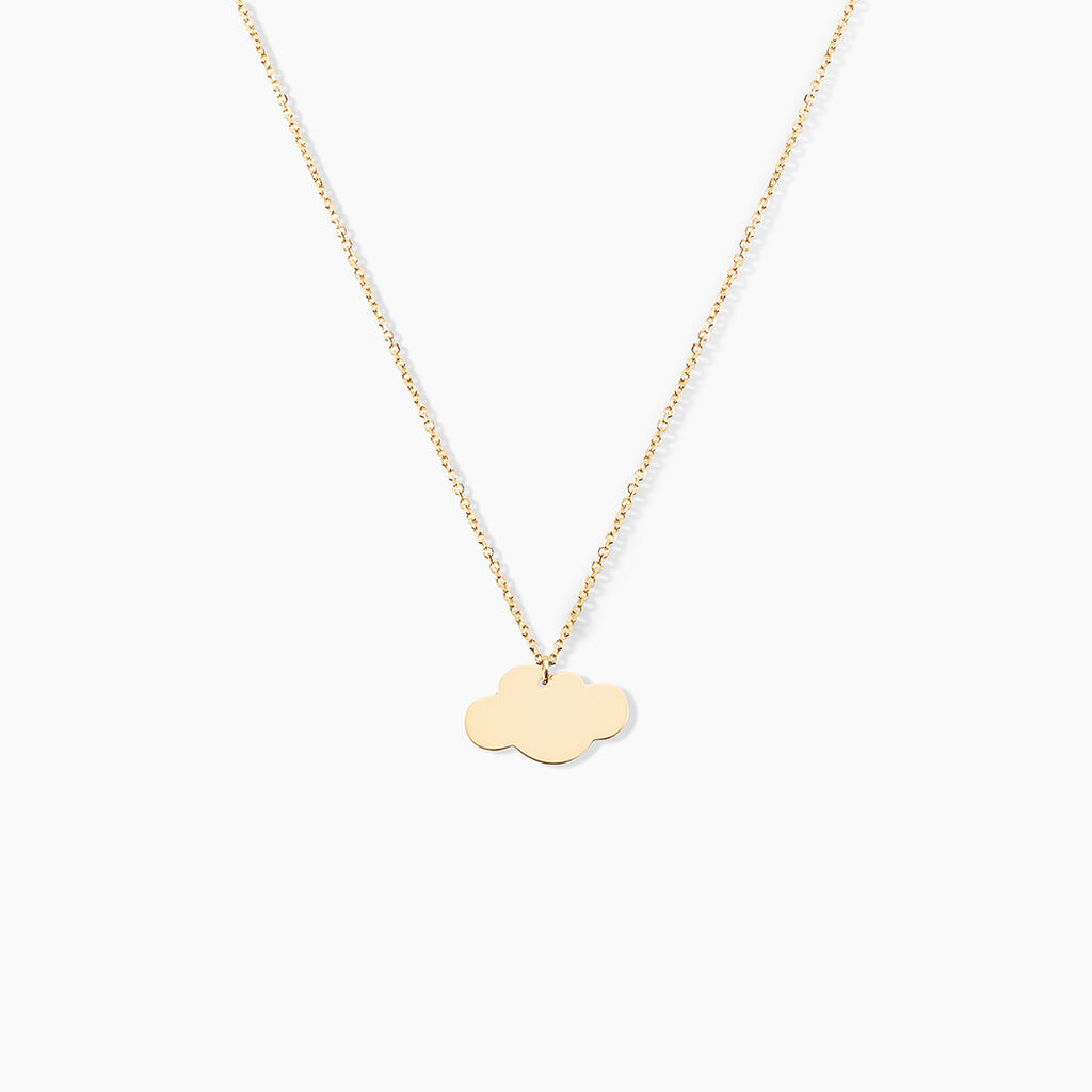 Collier Helenia Nuage Gravable Or Jaune - Colliers Enfant | Histoire d’Or