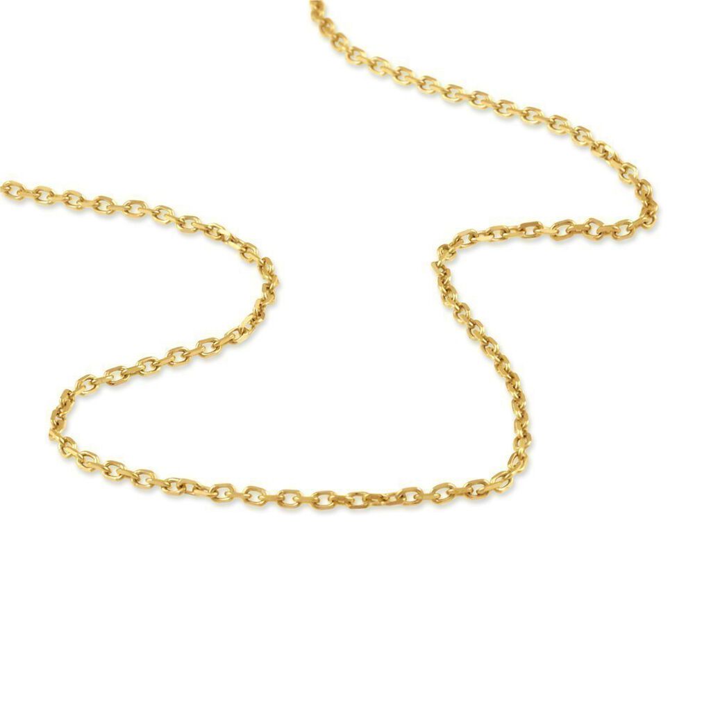 Cha&icirc;ne Igoa Maille For&ccedil;at Diamantee Or Jaune - Chaines Femme | Histoire d&rsquo;Or