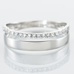 Bague Or Blanc Katiana Oxydes De Zirconium - Bagues avec pierre Femme | Histoire d&rsquo;Or