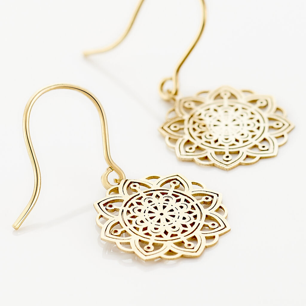 Boucles D'oreilles Pendantes Jovita Or Jaune - Boucles d'oreilles pendantes Femme | Histoire d&rsquo;Or