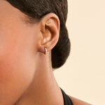 Cr&eacute;oles Rio Argent Rose Oxyde De Zirconium - Boucles d'oreilles empierr&eacute;es Femme | Histoire d&rsquo;Or