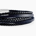Bracelet Jourdan Homme Byron Acier Argente - Bracelets Cuir Homme | Histoire d&rsquo;Or