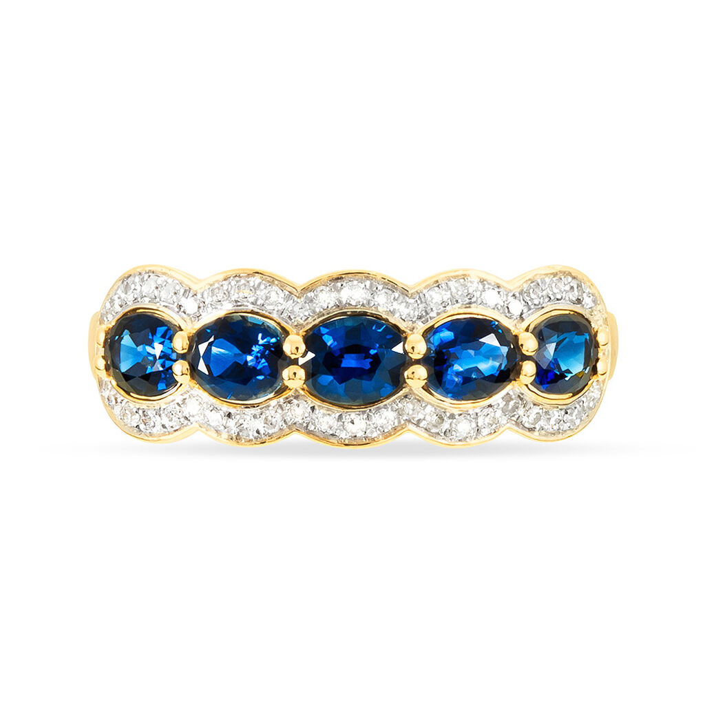 Bague Margaux Or Jaune Topaze Et Diamant - Bagues avec pierre Femme | Histoire d’Or
