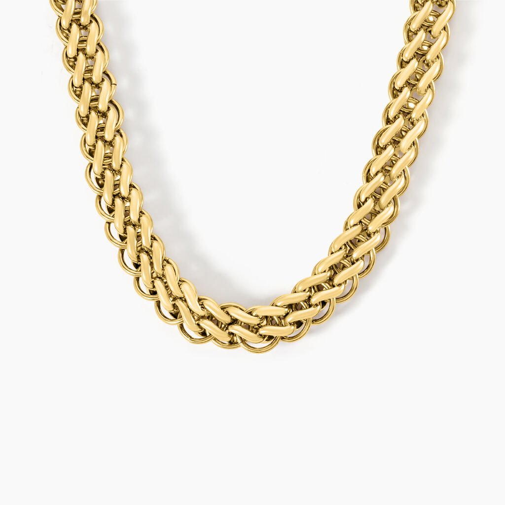 Collier Dafnie Acier Jaune - Colliers fantaisie Femme | Histoire d&rsquo;Or