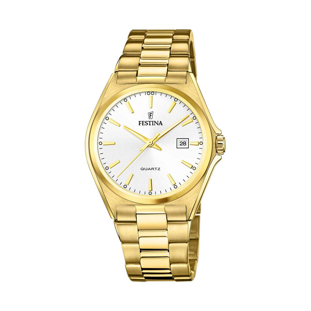 Montre Festina Classique Blanc - Montres Homme | Histoire d’Or