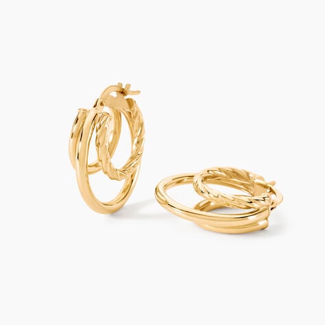 Créoles Takumi Or Jaune - Boucles d'oreilles créoles Femme | Histoire d’Or