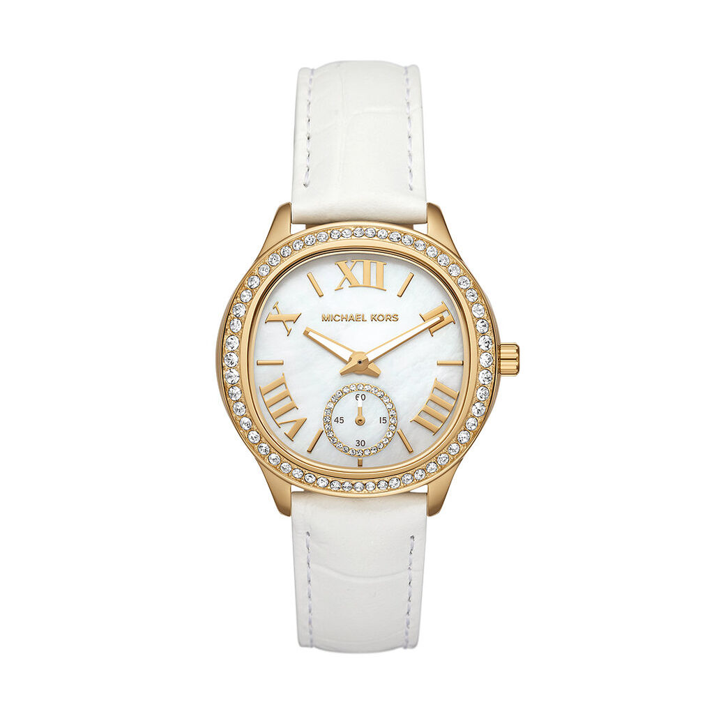 Montre Michael Kors Sage Nacre Blanche
