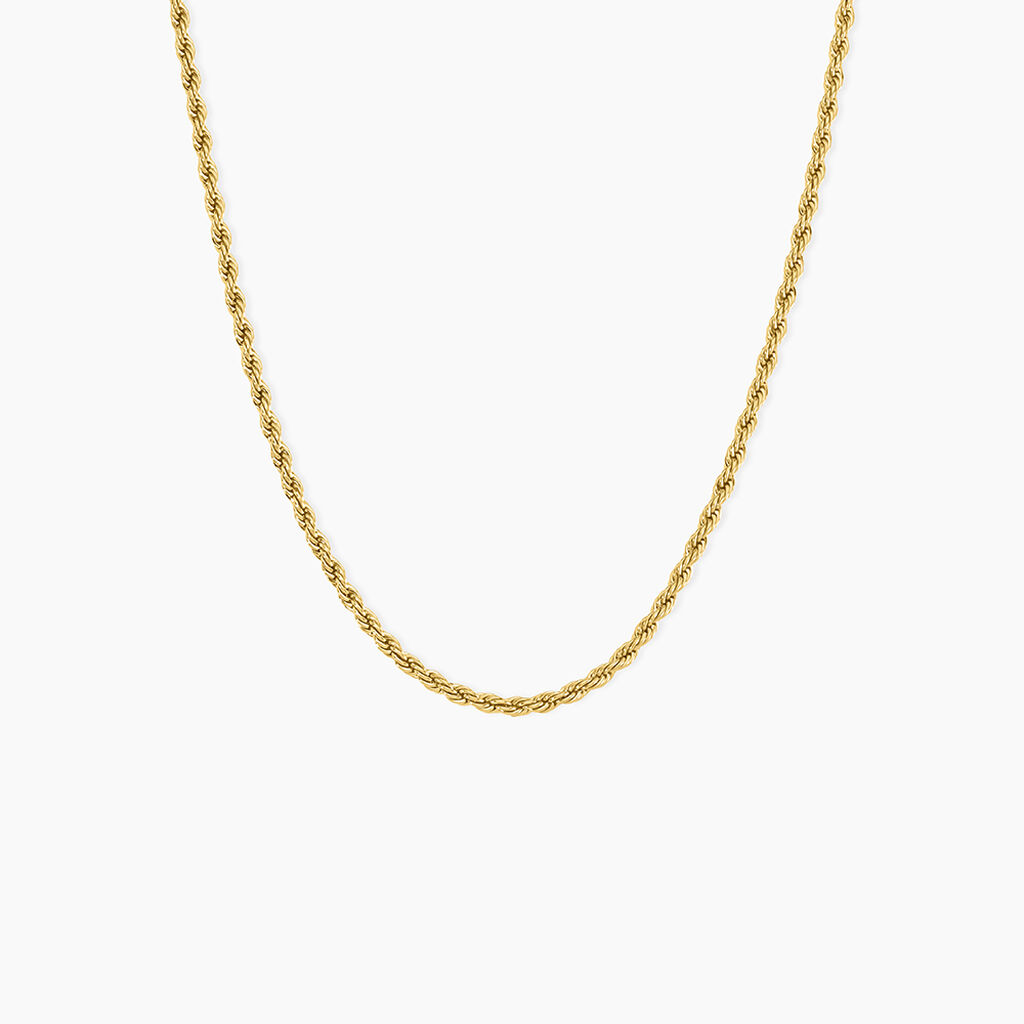 Chaine Ambra Acier Jaune - Chaines Femme | Histoire d&rsquo;Or