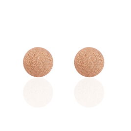Boucles D'oreilles Puces Martina Argent Rose - Boucles d'oreilles fantaisie Femme | Histoire d’Or