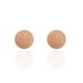 Boucles D'oreilles Puces Martina Argent Rose - Boucles d'oreilles fantaisie Femme | Histoire d’Or