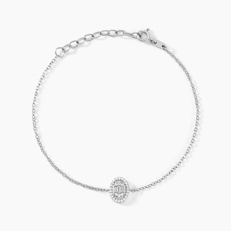 Bracelet Baroque Party Argent Blanc Oxyde De Zirconium - Bracelets Femme | Histoire d’Or