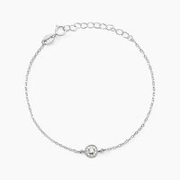 Bracelet Auxana Argent Blanc Oxyde De Zirconium