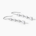 Boucles D'Oreilles Pendantes Tapis Rouge Argent Blanc Oxyde De Zirconium - Boucles d'oreilles fantaisie Femme | Histoire d&rsquo;Or