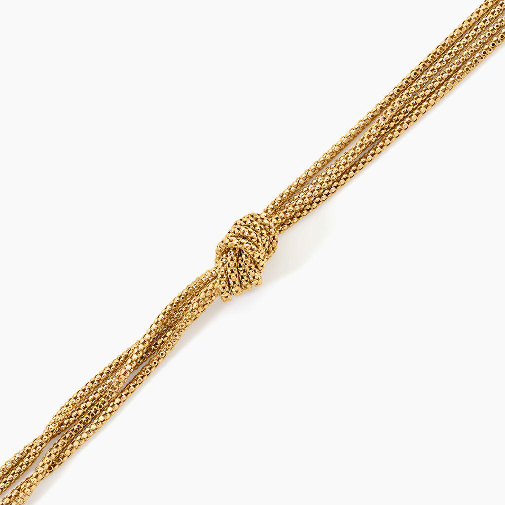 Bracelet Darisa Argent Dor&eacute; A L'Or 750/1000 - Bijoux sans pierre Femme | Histoire d&rsquo;Or