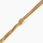 Bracelet Darisa Argent Dor&eacute; A L'Or 750/1000 - Bijoux sans pierre Femme | Histoire d&rsquo;Or