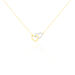 Collier Double Coeur Satines Or Bicolore - Colliers Coeur Femme | Histoire d’Or