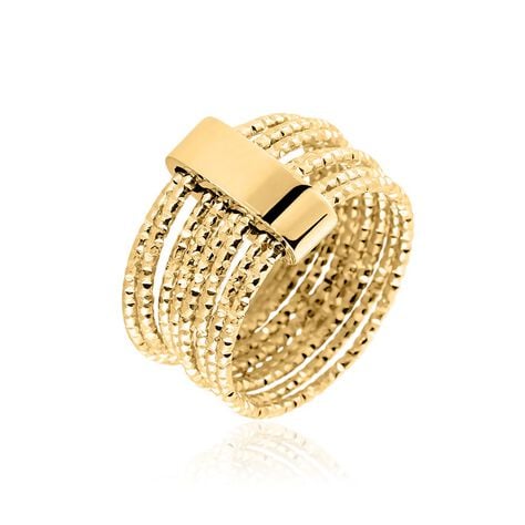 Bague Dion Acier Jaune - Bagues fantaisie Femme | Histoire d&rsquo;Or