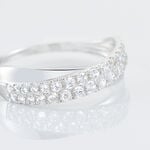 Bague Aglae Or Blanc Oxyde De Zirconium - Bagues avec pierre Femme | Histoire d&rsquo;Or