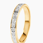 Alliance Heldea Ruban Plat Or Bicolore - Alliances Unisex | Histoire d&rsquo;Or