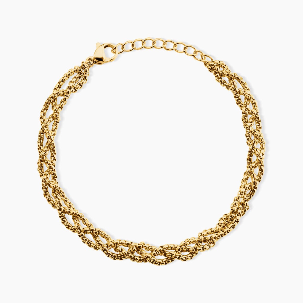 Bracelet Rhonda Acier Jaune - Bijoux sans pierre Femme | Histoire d&rsquo;Or