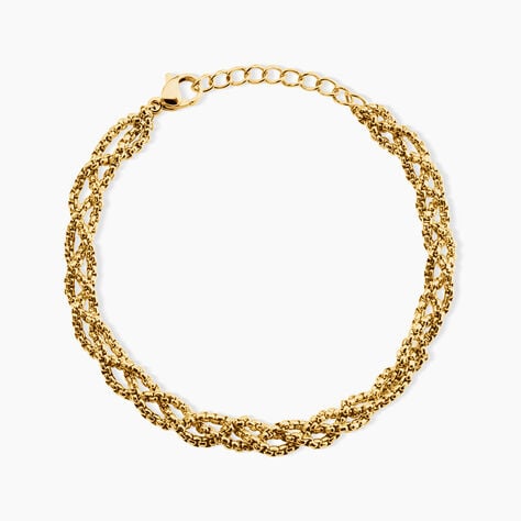 Bracelet Rhonda Acier Jaune - Bijoux sans pierre Femme | Histoire d&rsquo;Or