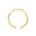 Bague Ajustable Adel Acier Doré - Bagues fantaisie Femme | Histoire d’Or