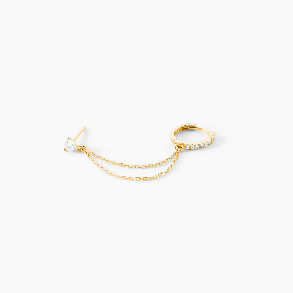 Bijou D'oreille Unitaire Michi Or Jaune Oxyde De Zirconium - Ear cuffs Femme | Histoire d’Or