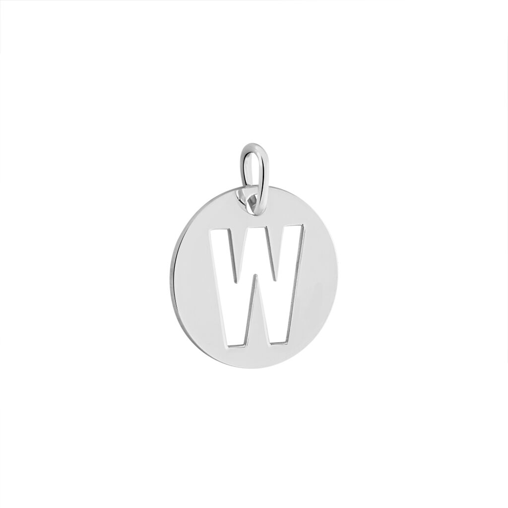 Pendentif Elio W Argent Blanc - Pendentifs Famille | Histoire d’Or