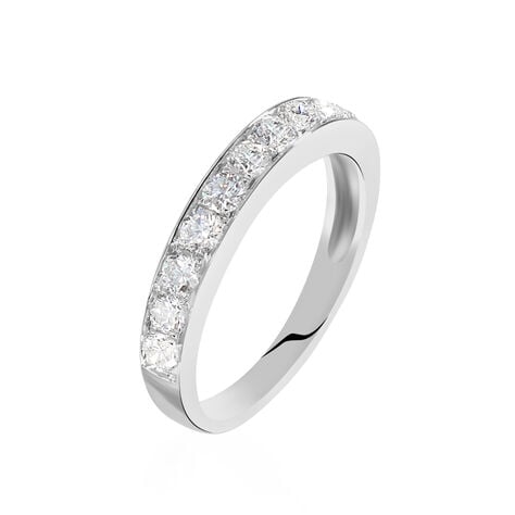 Alliance Valentine Or Blanc Diamant Synthetique - Alliances Femme | Histoire d&rsquo;Or